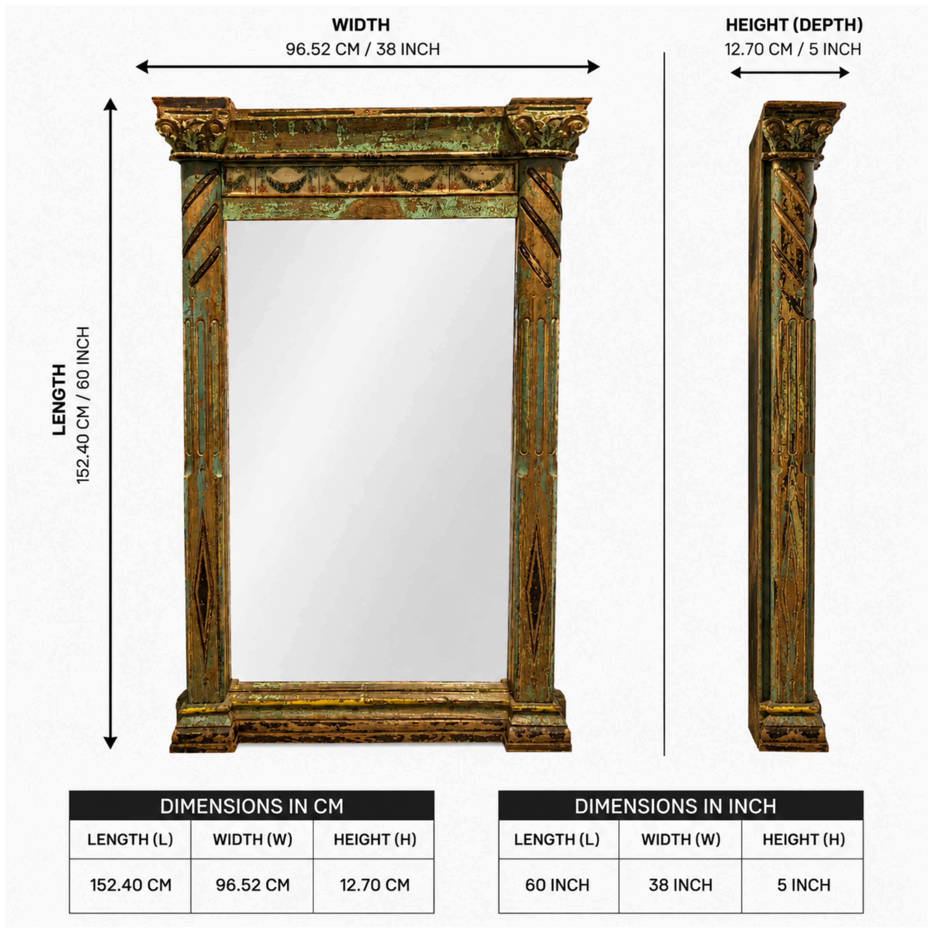 Imperial Patina Mirror