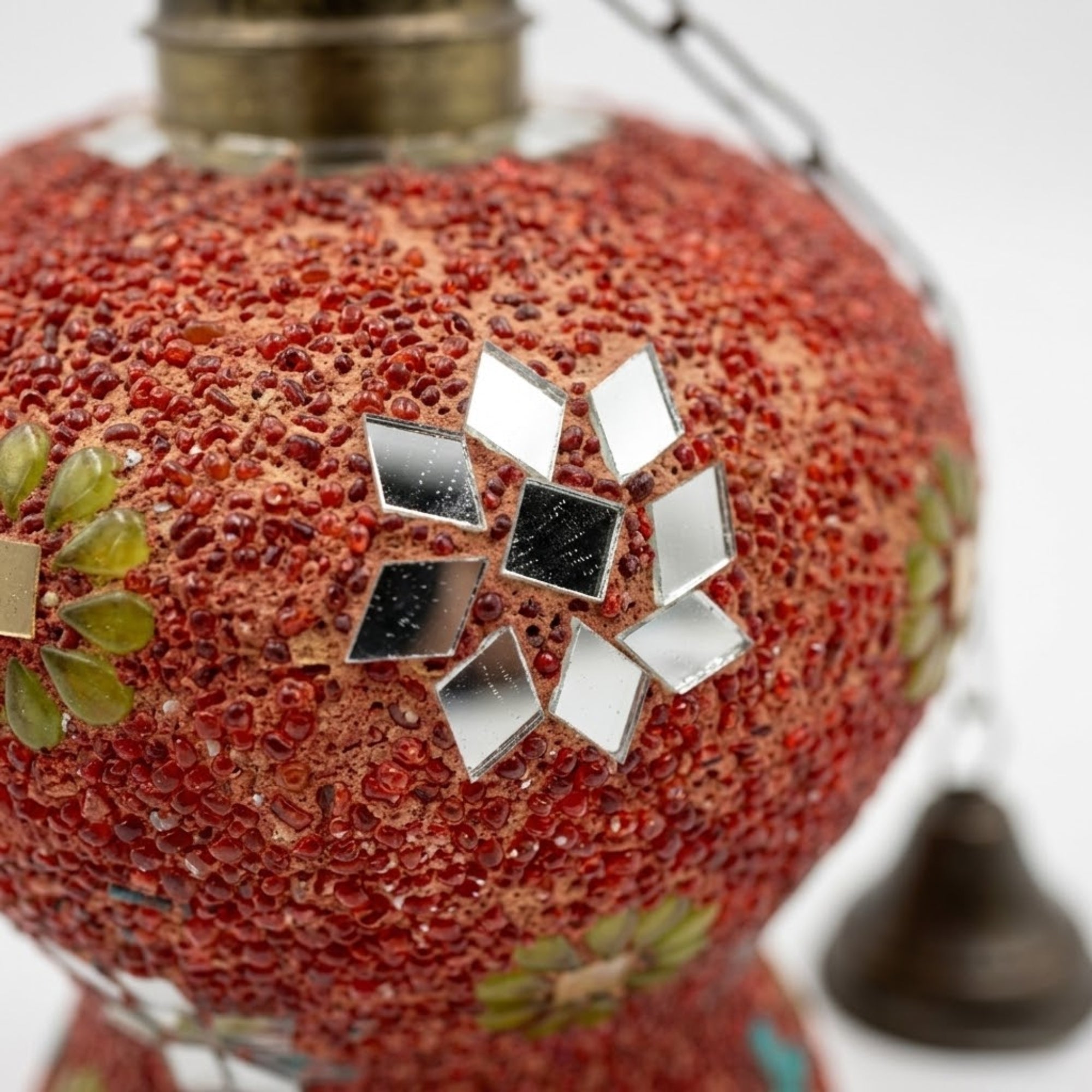 Red Handpainted Decorative Lantern Light