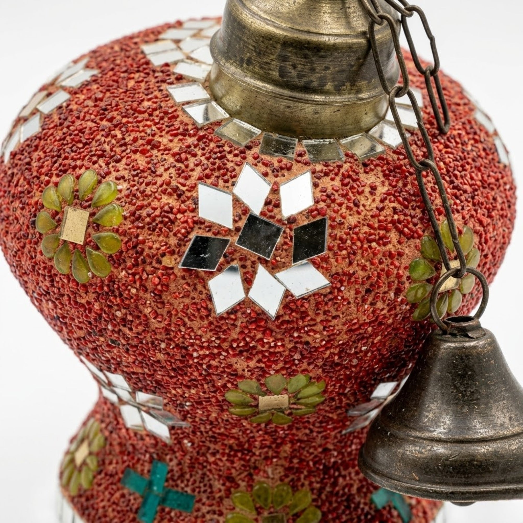 Red Handpainted Decorative Lantern Light