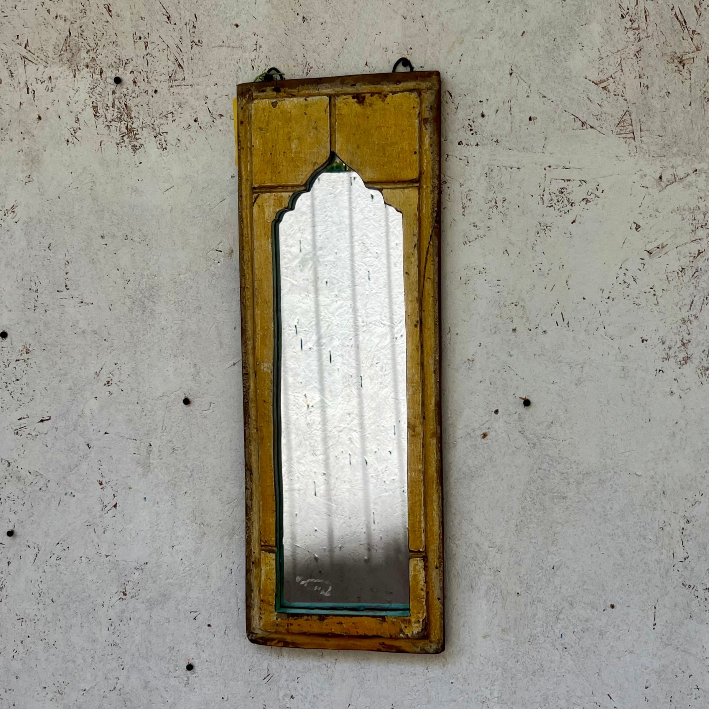Yellow Jharokha Mirror
