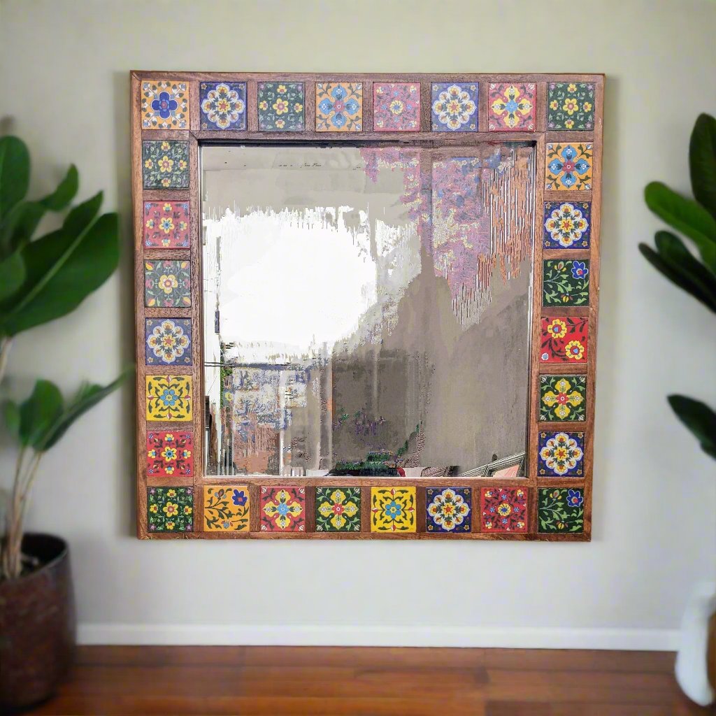 Tile Framed Mirror
