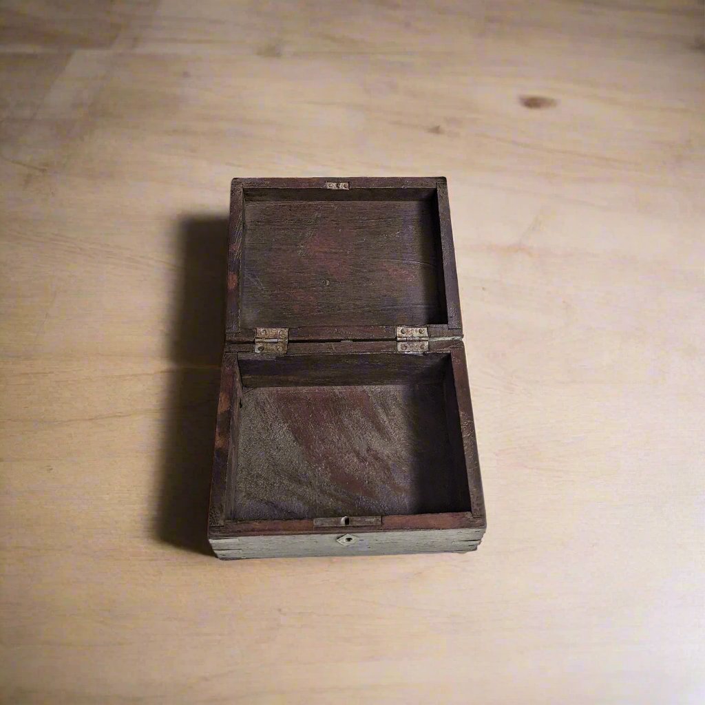 Carved Wooden Storage Box