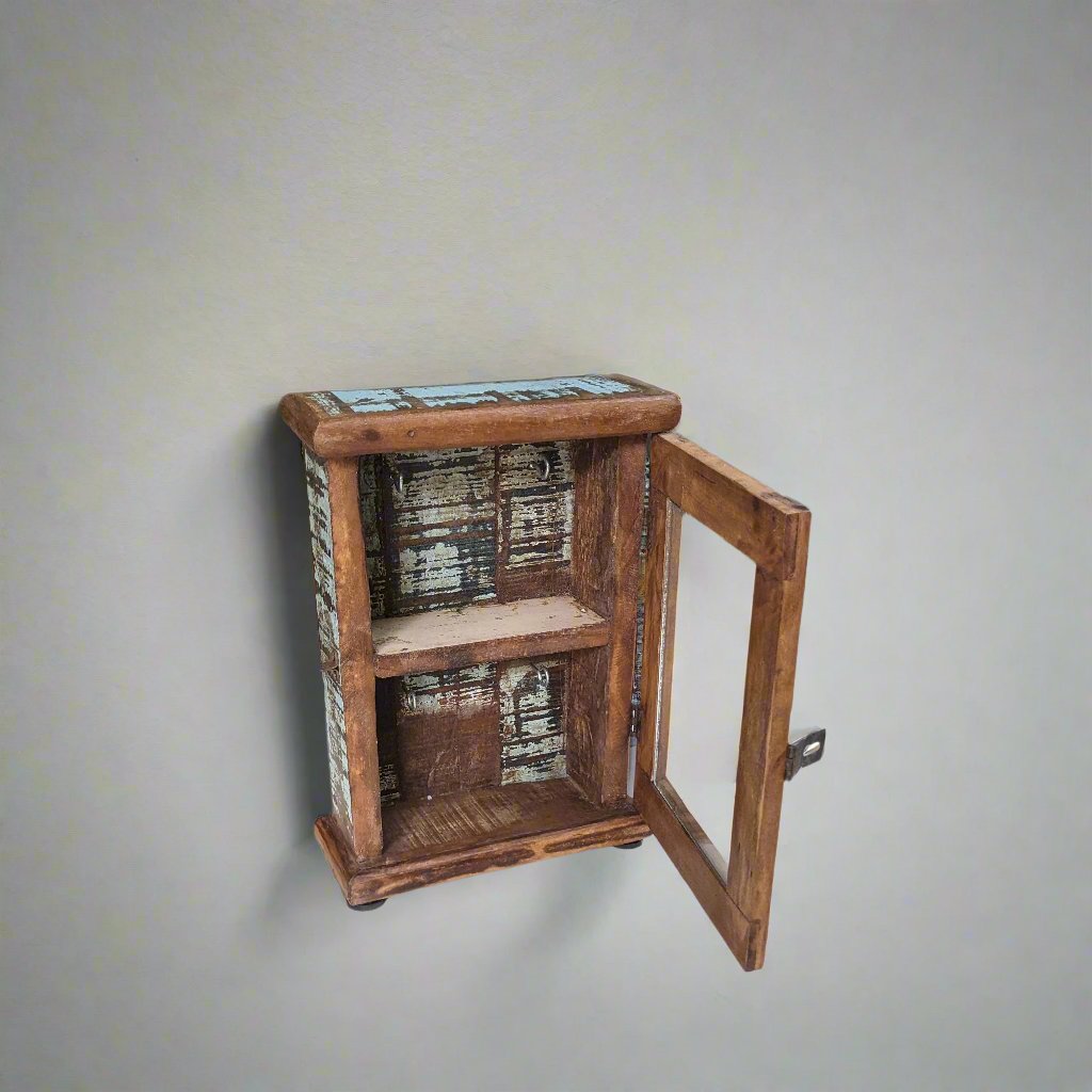 Distressed Blue Key Holder