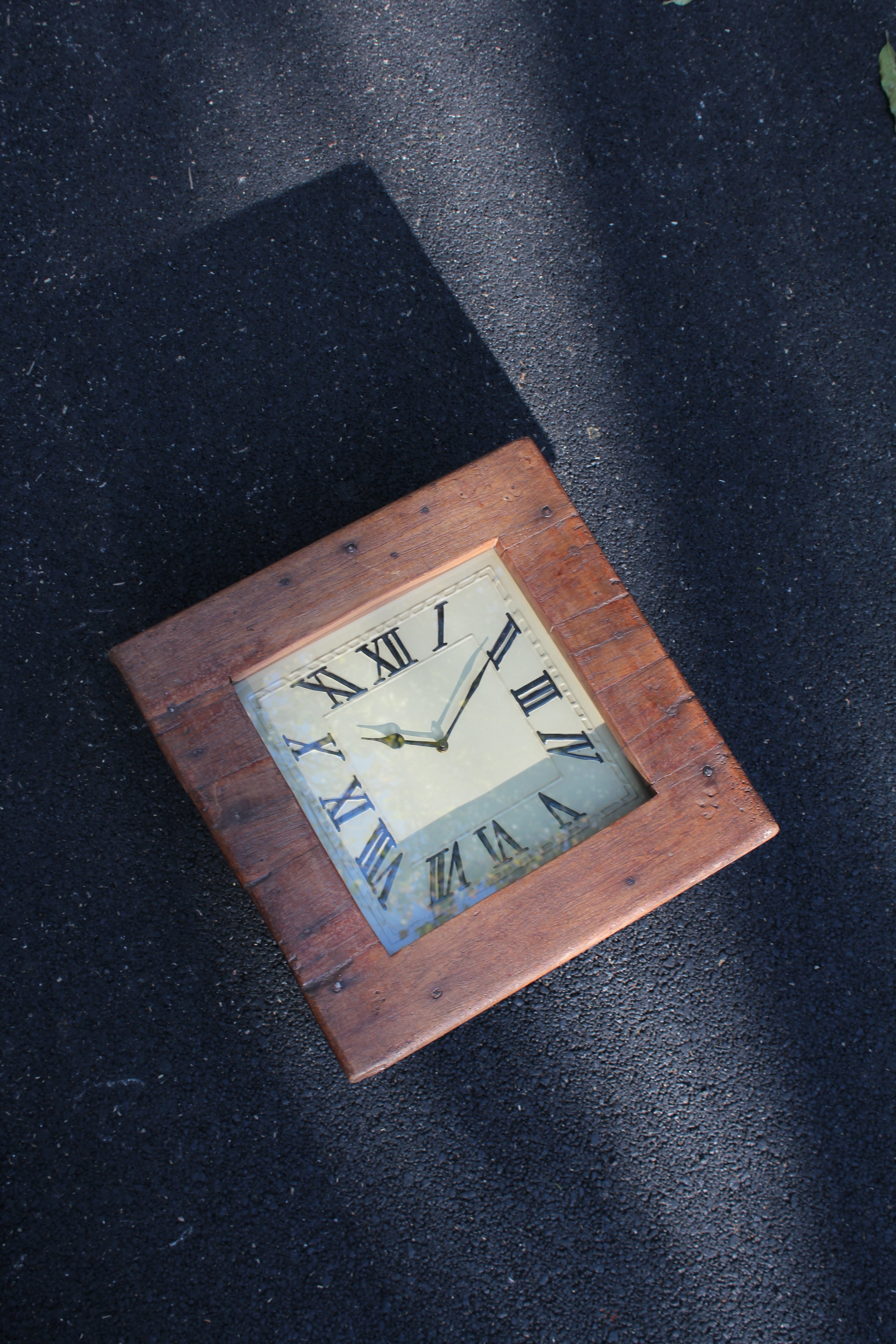 Wooden Stool Clock