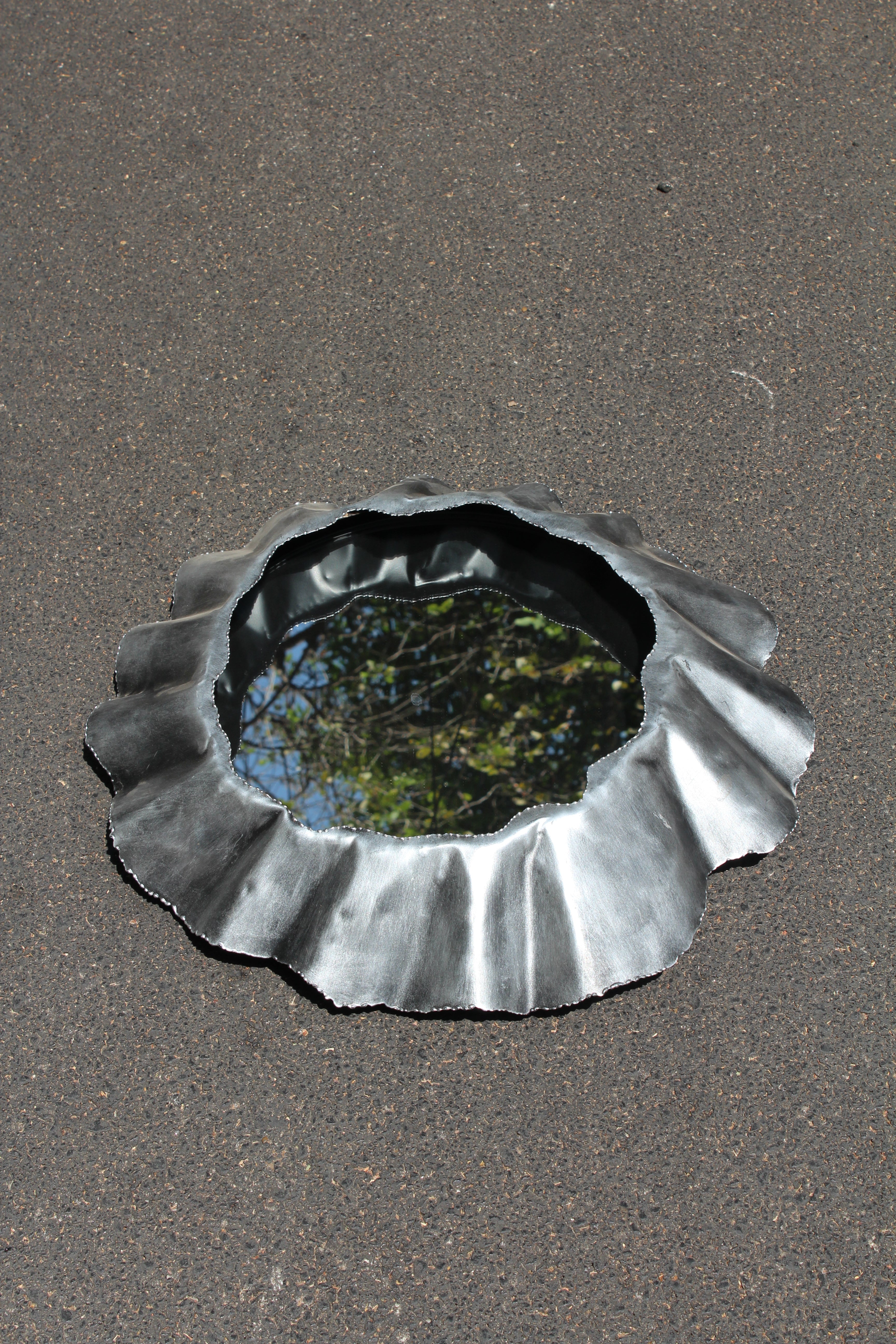 Silver Metal Frame Mirror