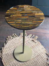 Load image into Gallery viewer, Tiger Eye Side Table