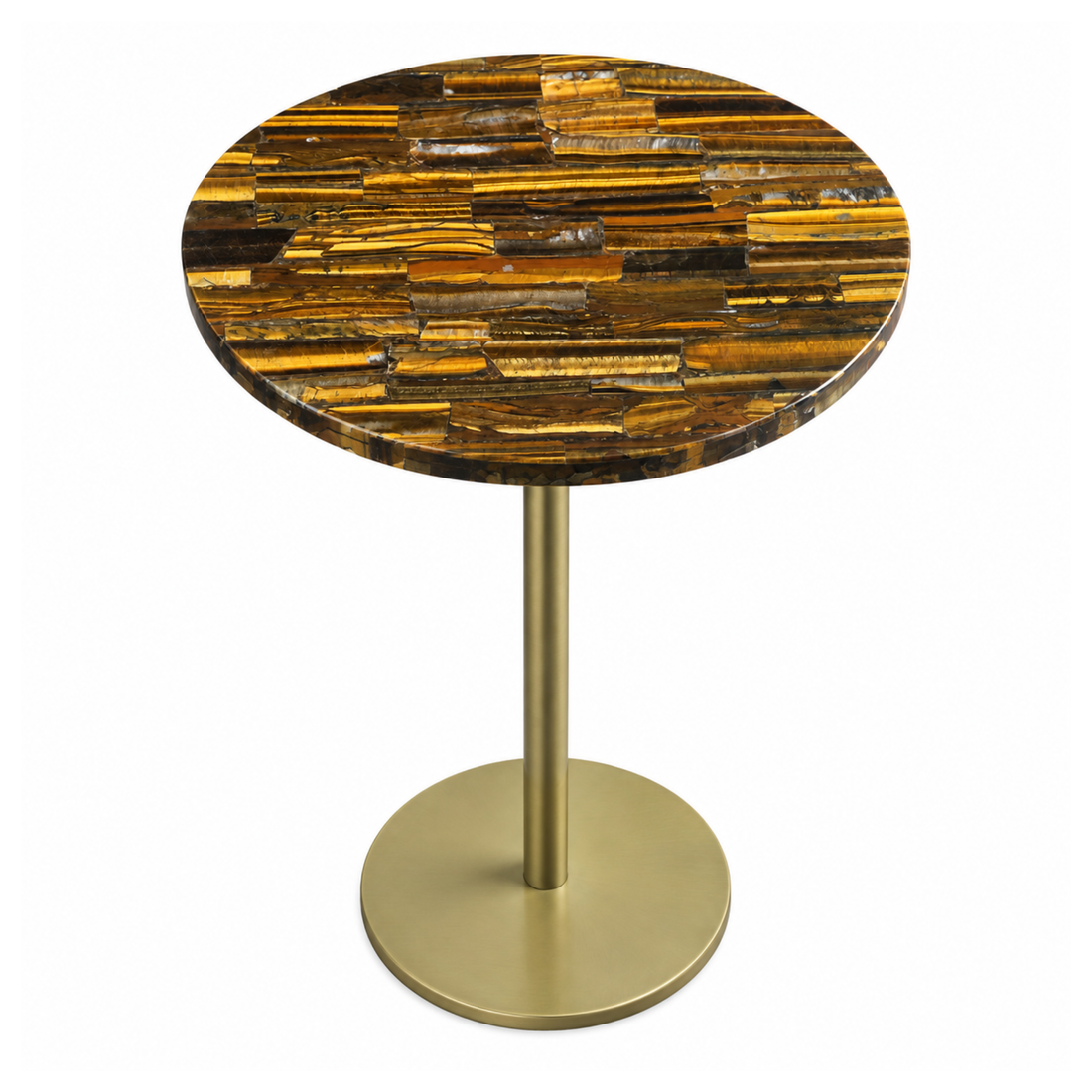 Tiger Eye Stone Accent Table