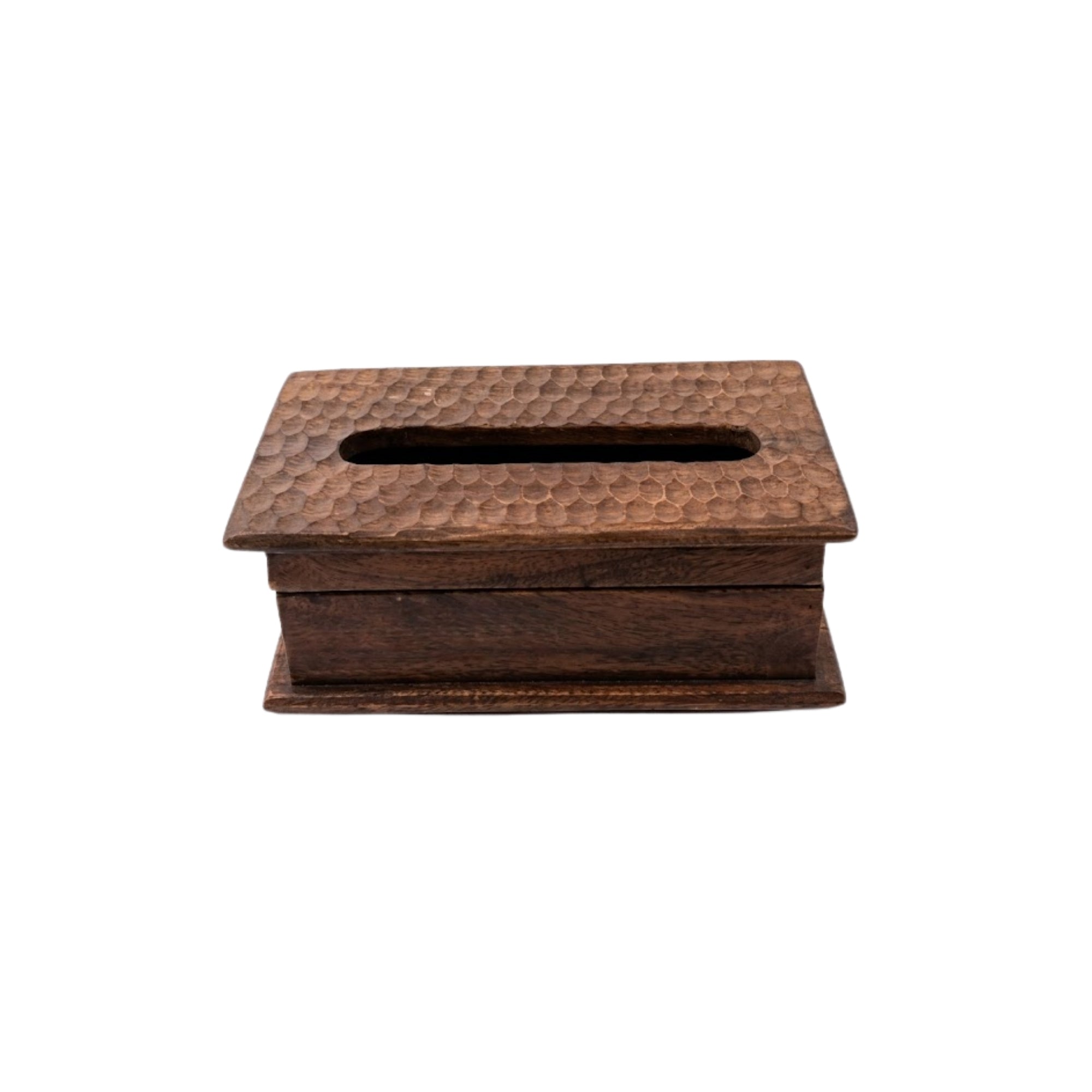 Wooden Tissue Box Holder Organizer
