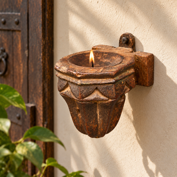 Reclaimed Wood Wall Candle Holder