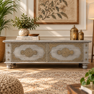 Slate Heritage Brasswork Storage Trunk
