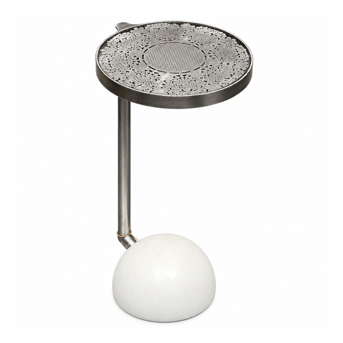 Sculptural Marble Accent Table