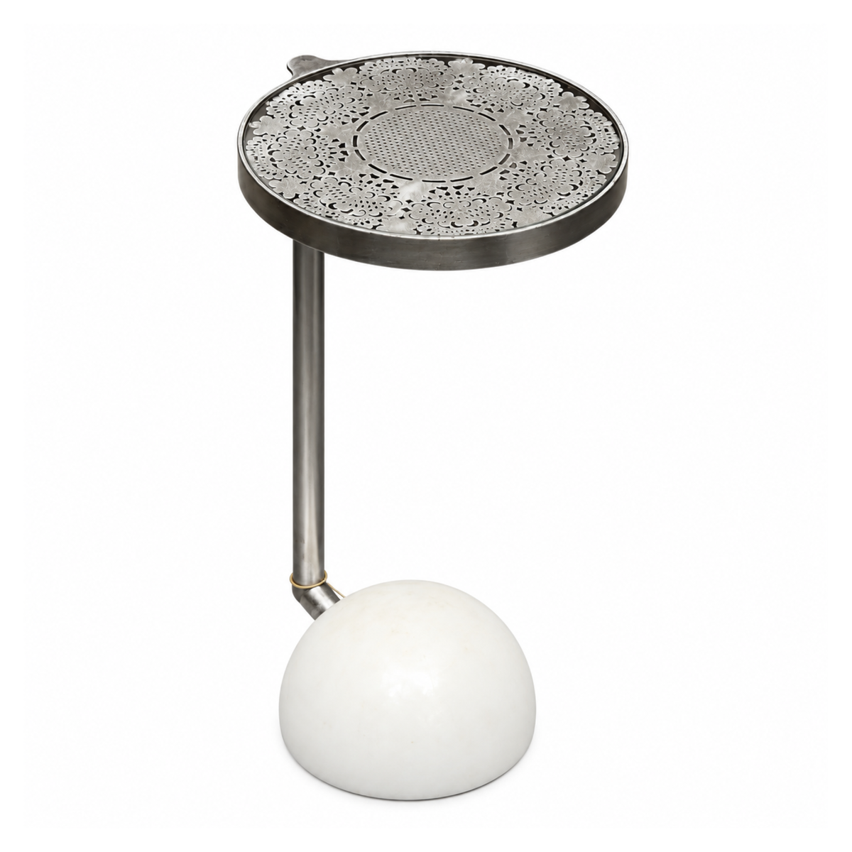 Sculptural Marble Accent Table