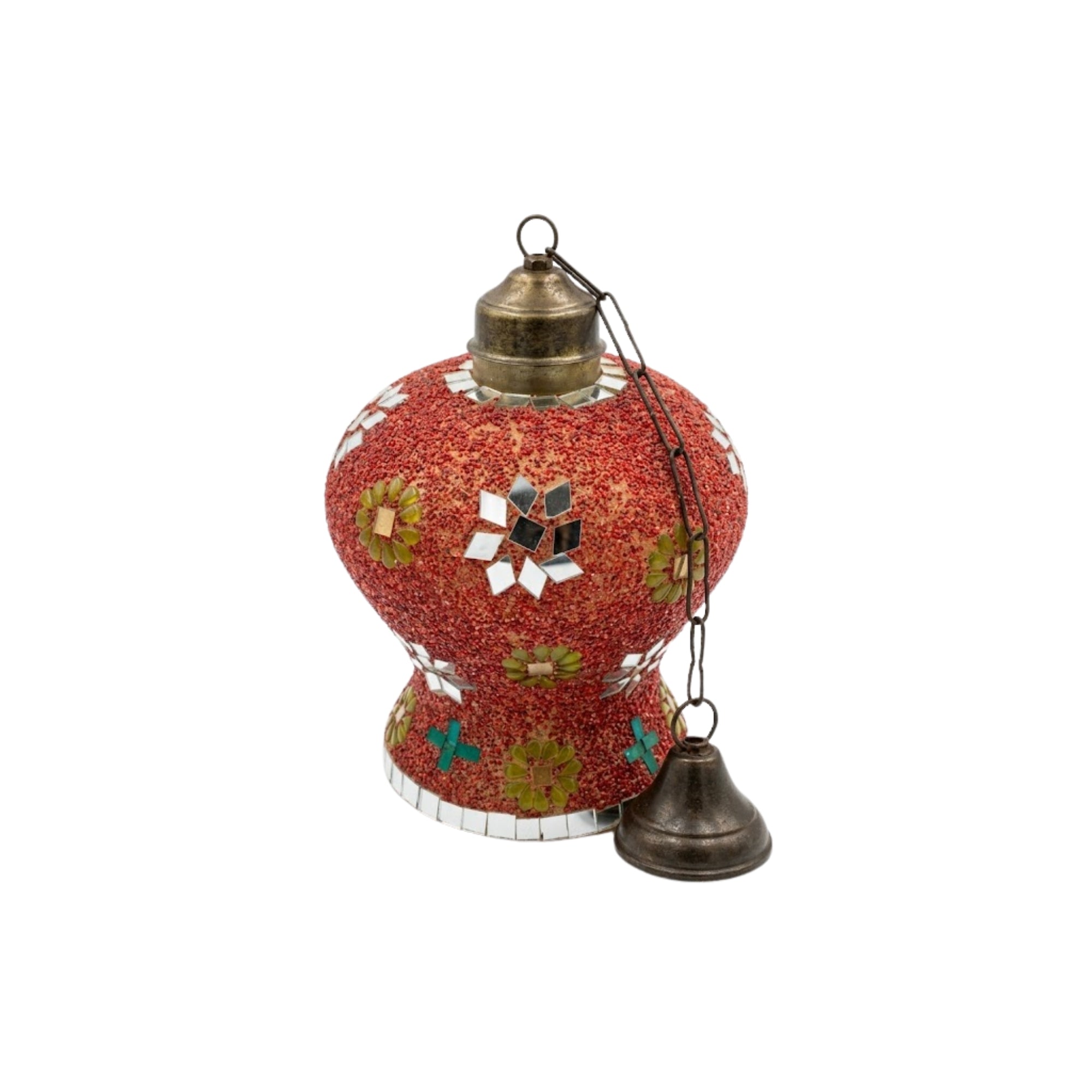 Red Handpainted Decorative Lantern Light