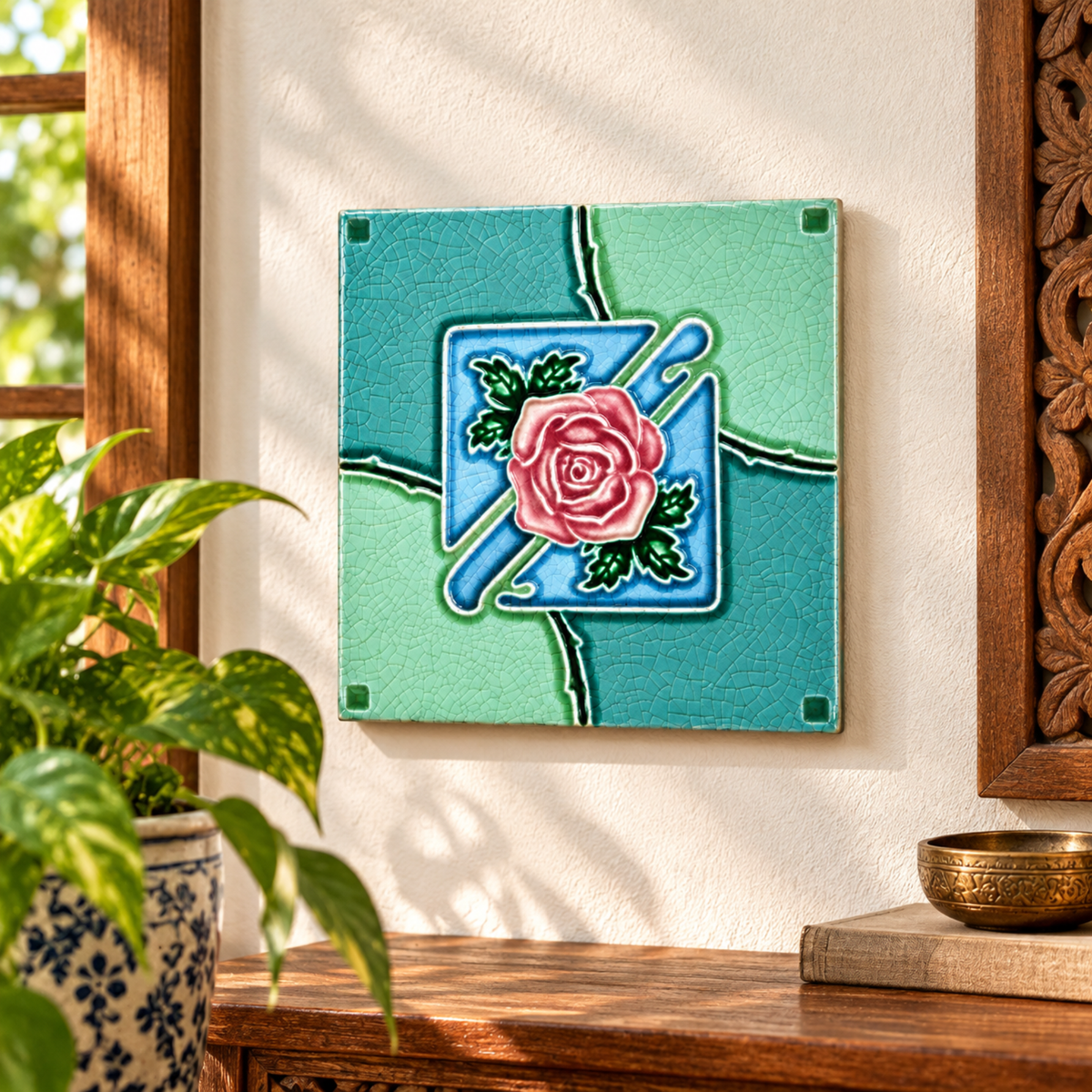 Antique Ceramic Accent Tile