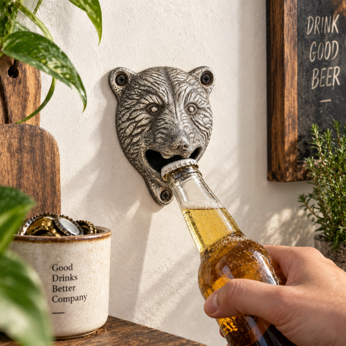 Majestic Bear Metal Bottle Opener