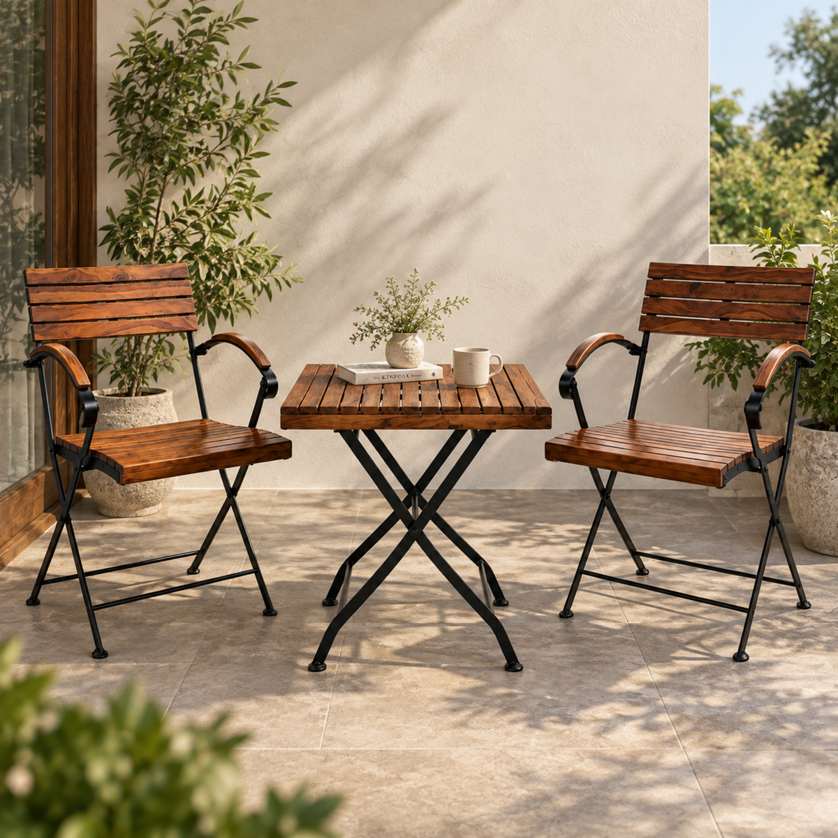 Solara Foldaway Garden Bistro Set
