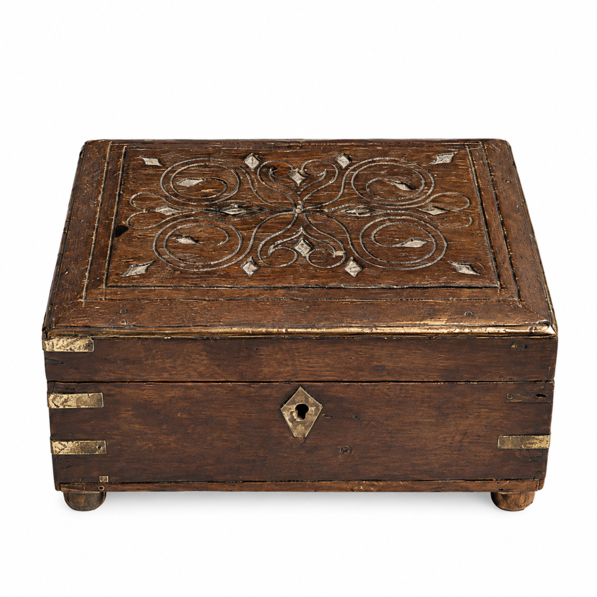 Heritage Carved Wooden Storage Chest