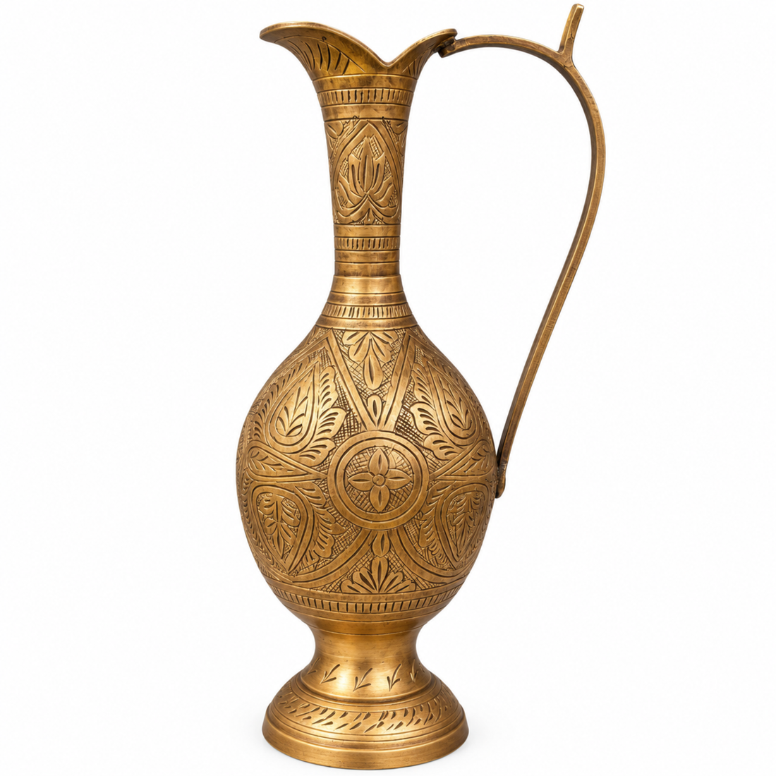 Antique Brass Beaker Vessel
