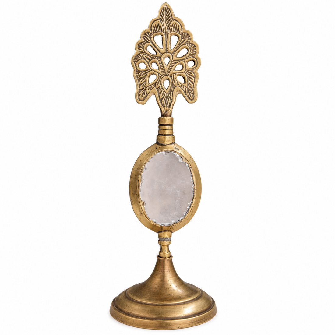 Antique Brass Surma Dani with Mirror