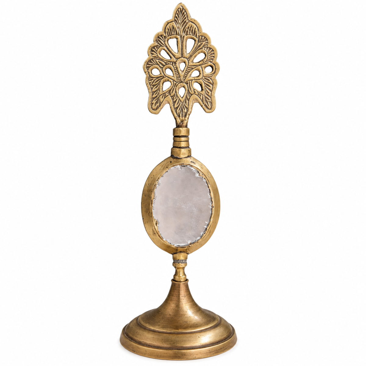 Antique Brass Surma Dani with Mirror