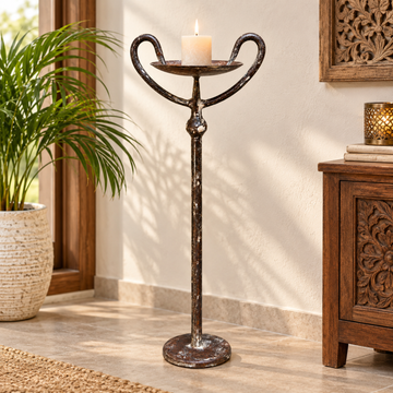 Regal Iron Trophy Candle Holder