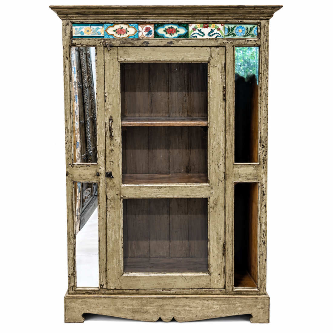 Verdant Grove Sage Storage Cabinet