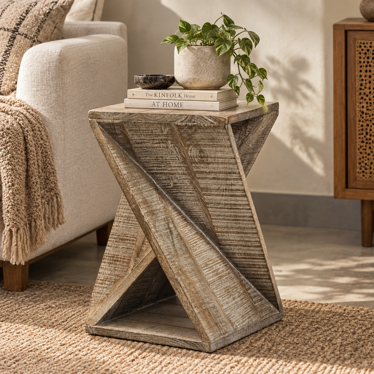 Monarch Grey Accent Table