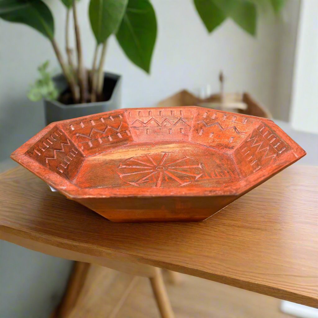 Wooden Octagonal Tray