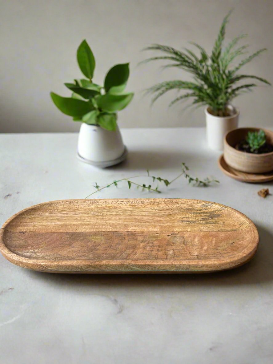 Wooden Oval Tray