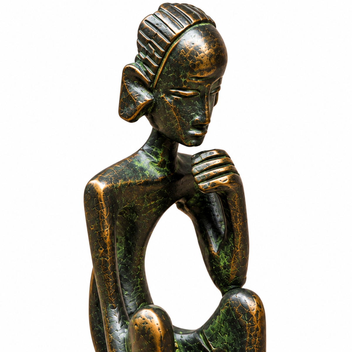 Antique Brass Sculptural Figurine