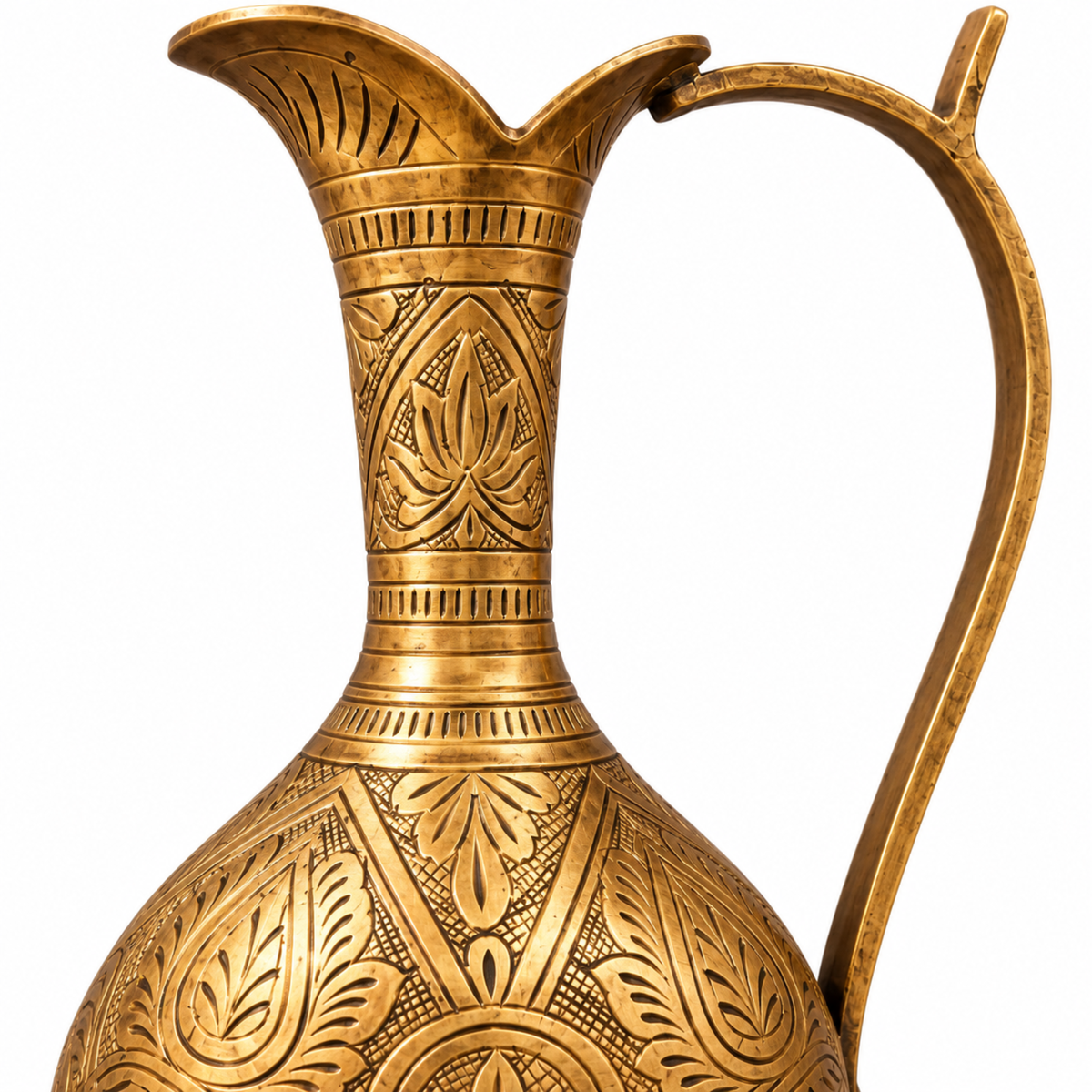Antique Brass Beaker Vessel