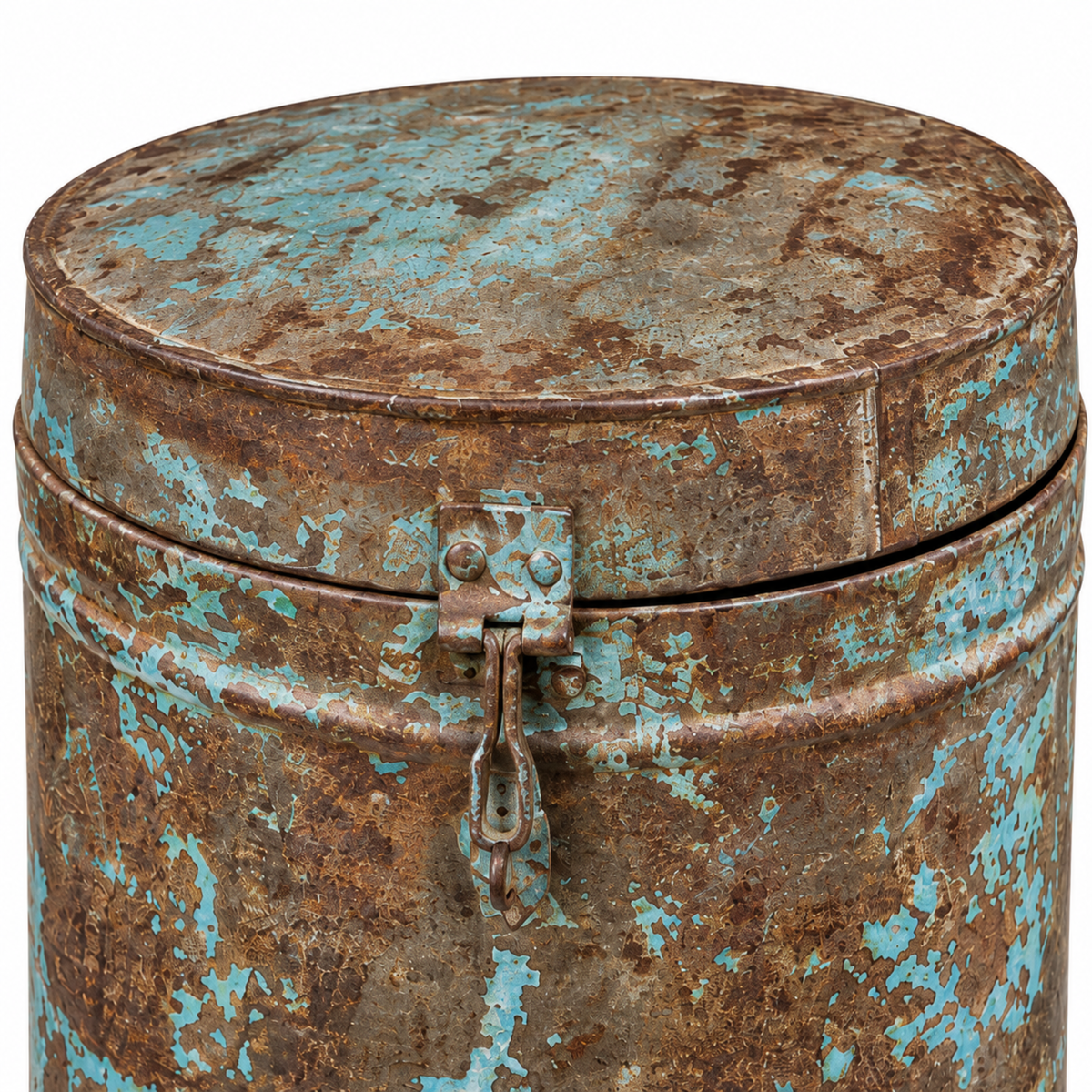 Harbor Patina Distressed Metal Storage Box