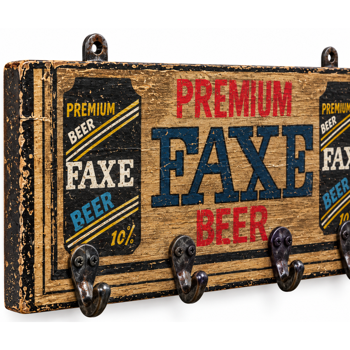 Riverton Rustic Wall Hook Board