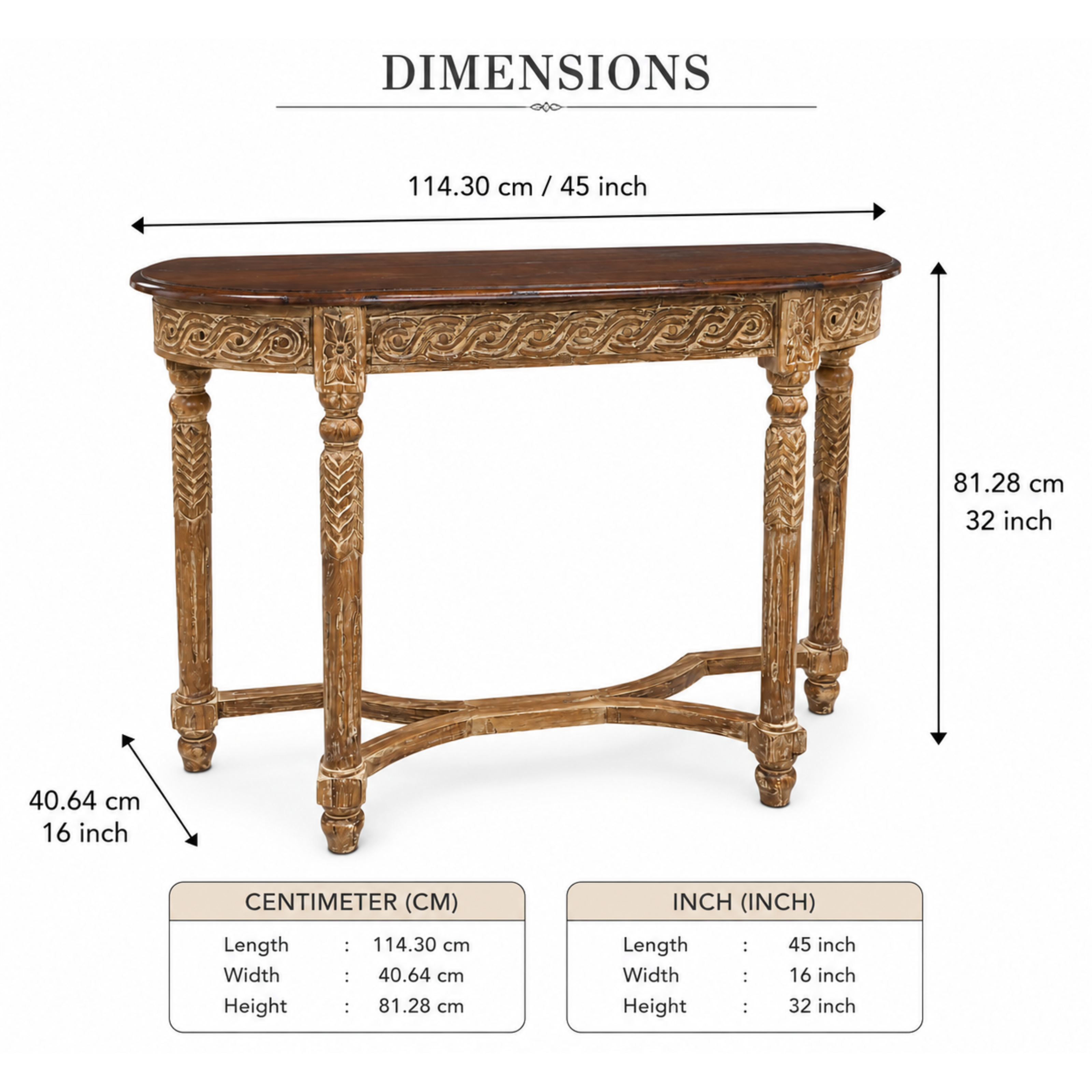 Heritage Scroll Console