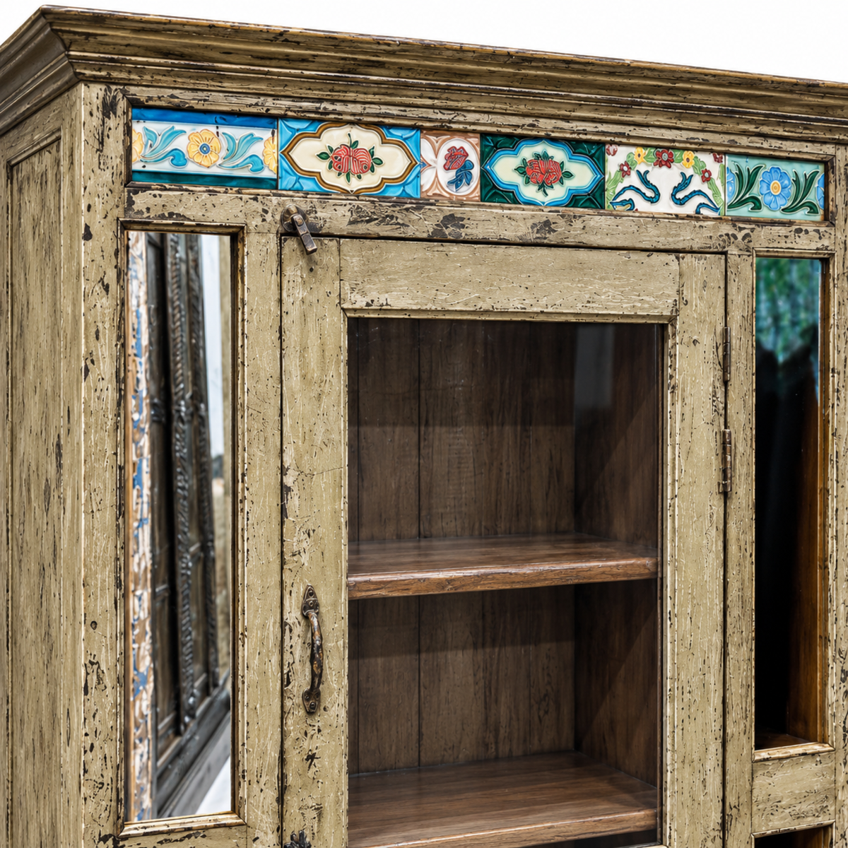 Verdant Grove Sage Storage Cabinet