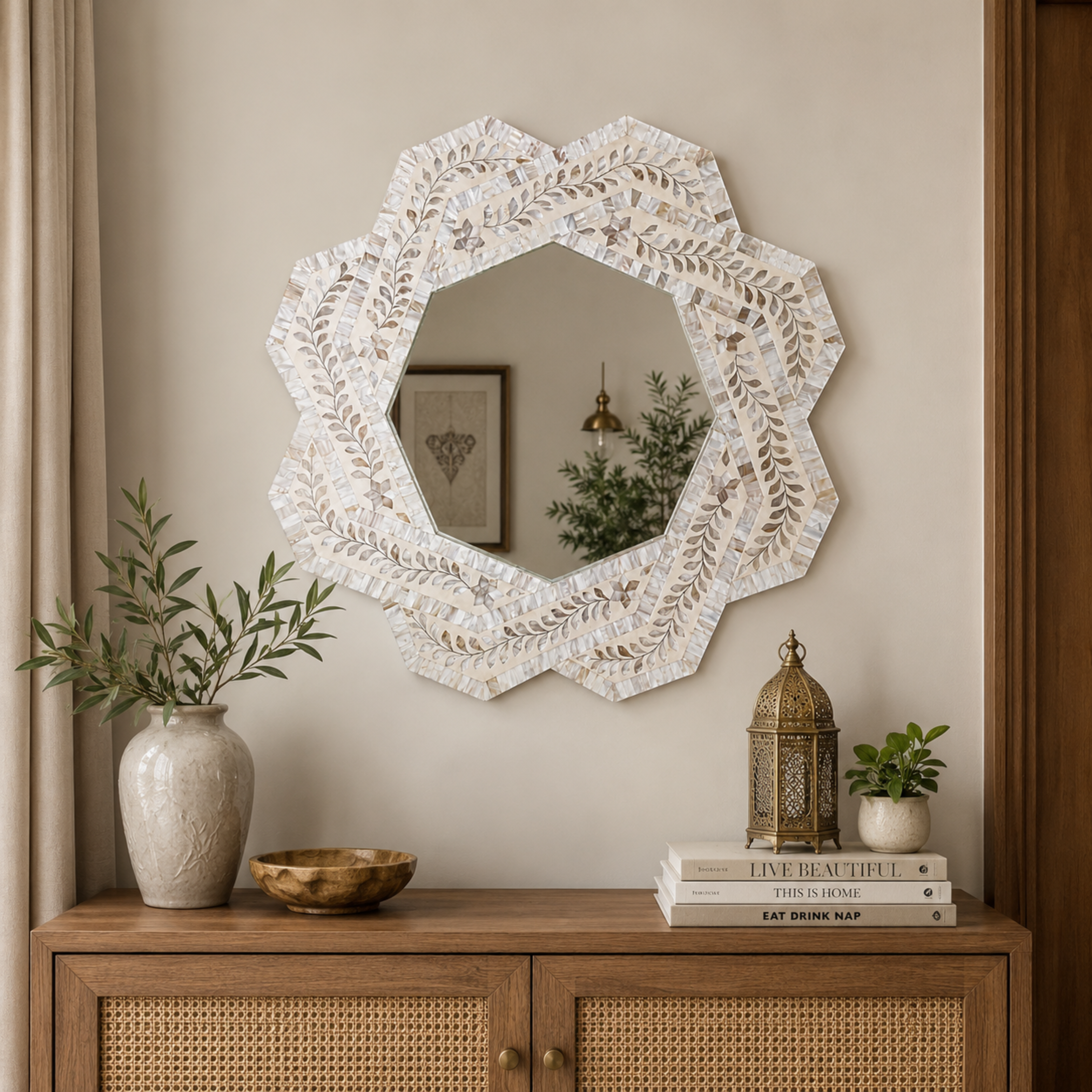 Pearl Bloom Mirror