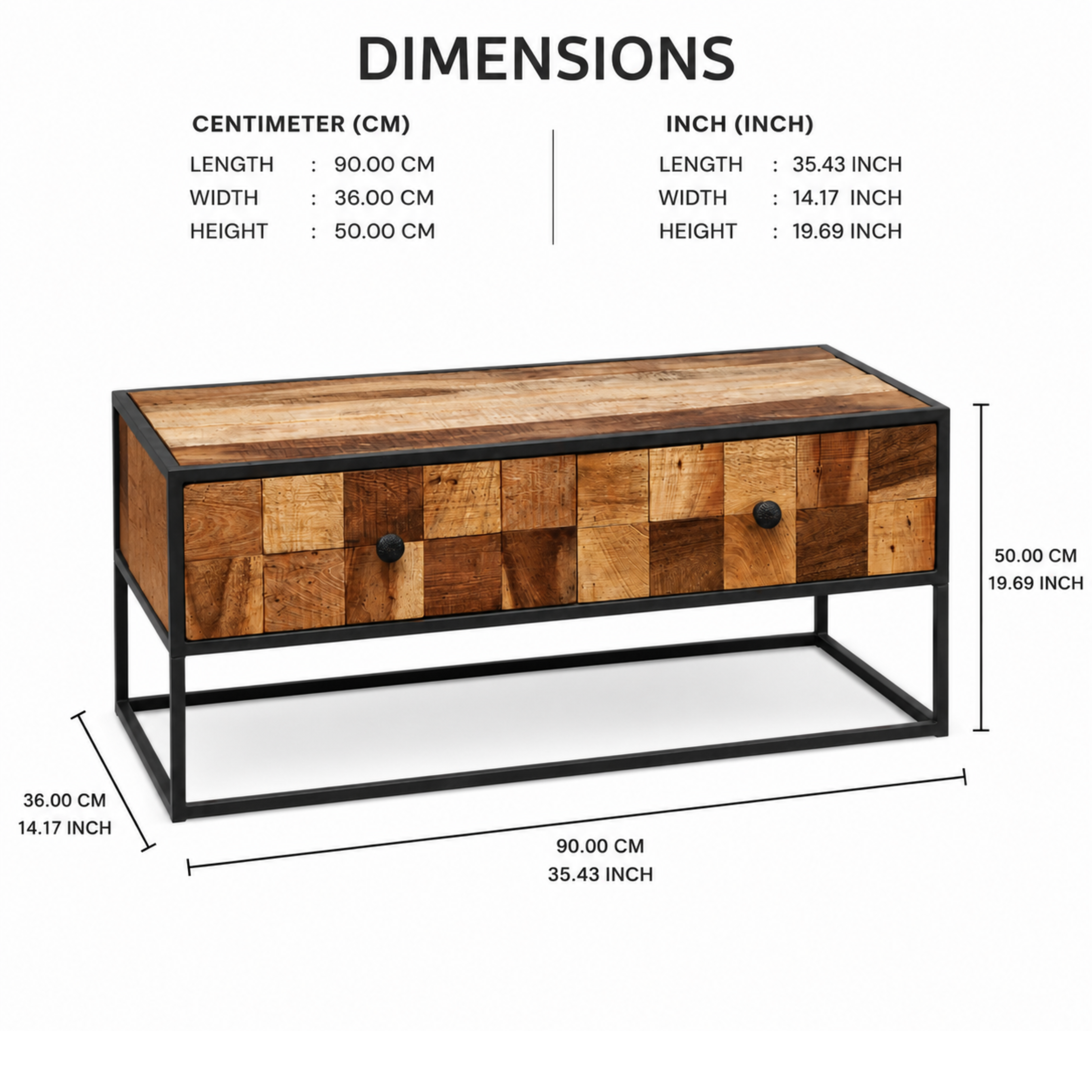 Timber Grid Coffee Table