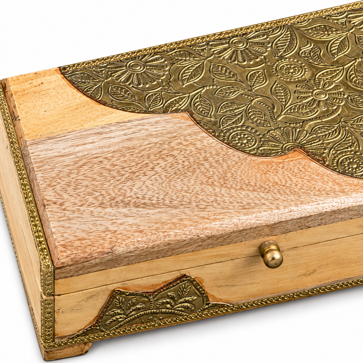 Carved Heritage Wooden Storage Chest