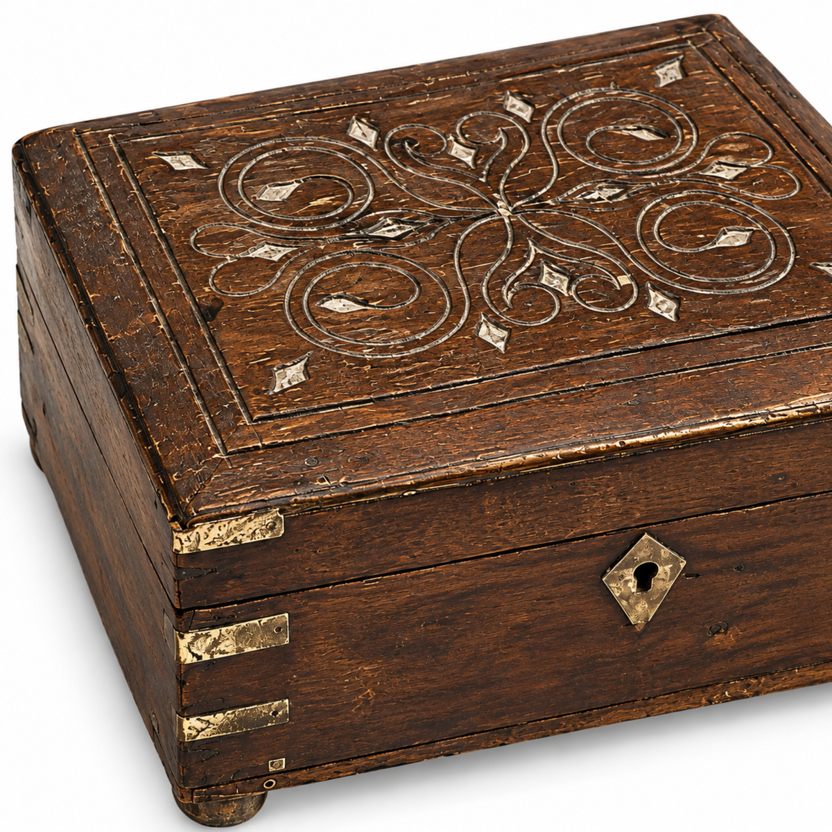 Heritage Carved Wooden Storage Chest