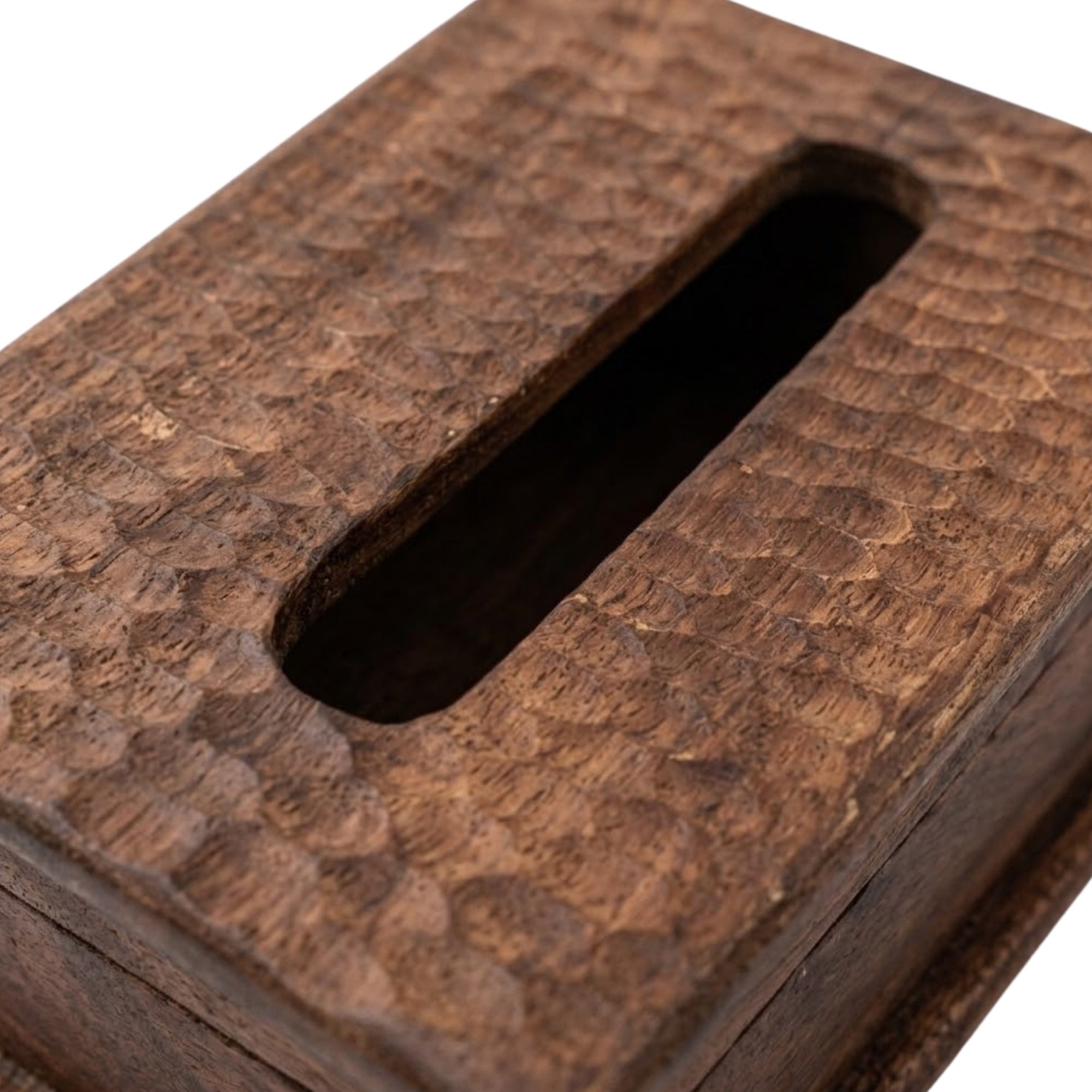 Wooden Tissue Box Holder Organizer