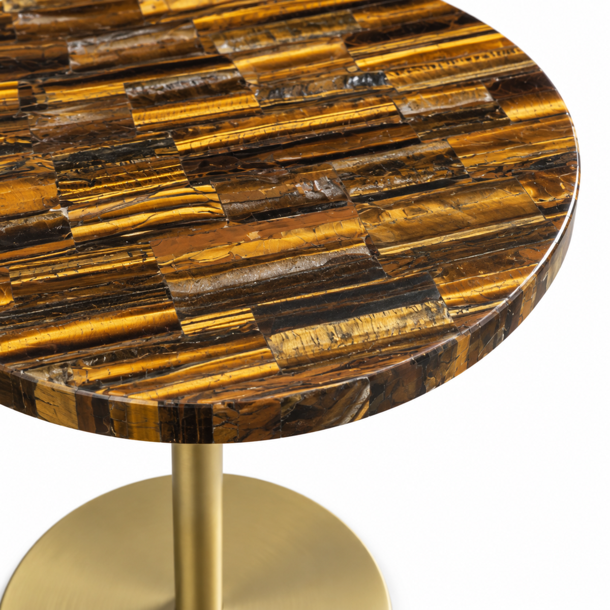 Tiger Eye Stone Accent Table