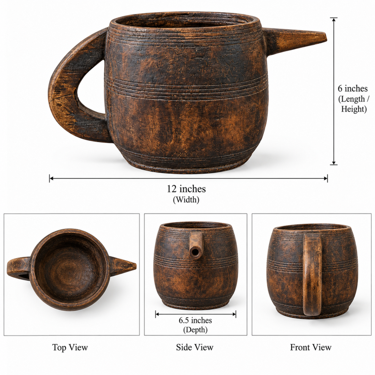 Heritage Wooden Beaker Planter