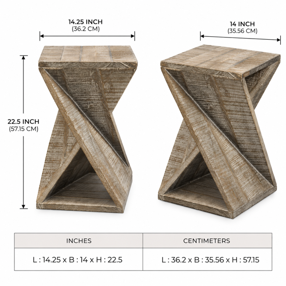 Monarch Grey Accent Table