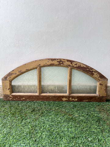 Cream Distressed Ventilator Window