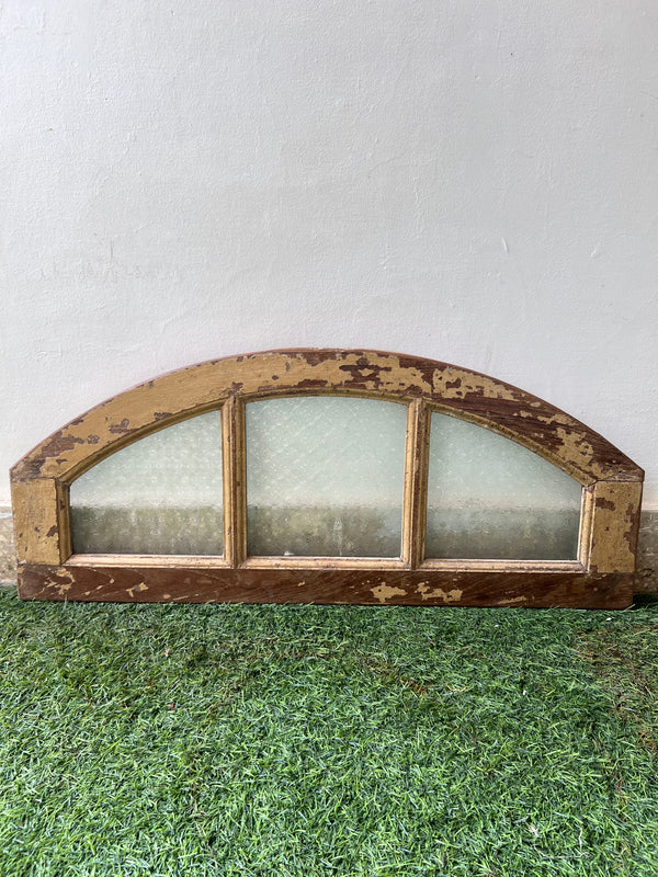 Cream Distressed Ventilator Window