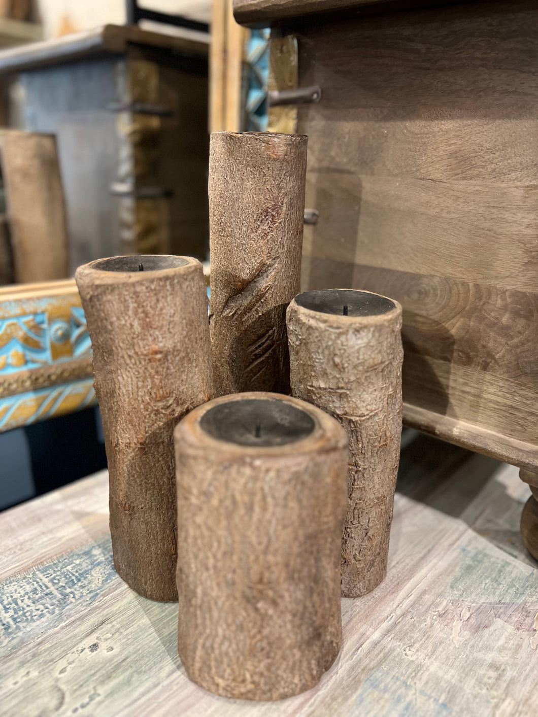 Wooden Candle Stands