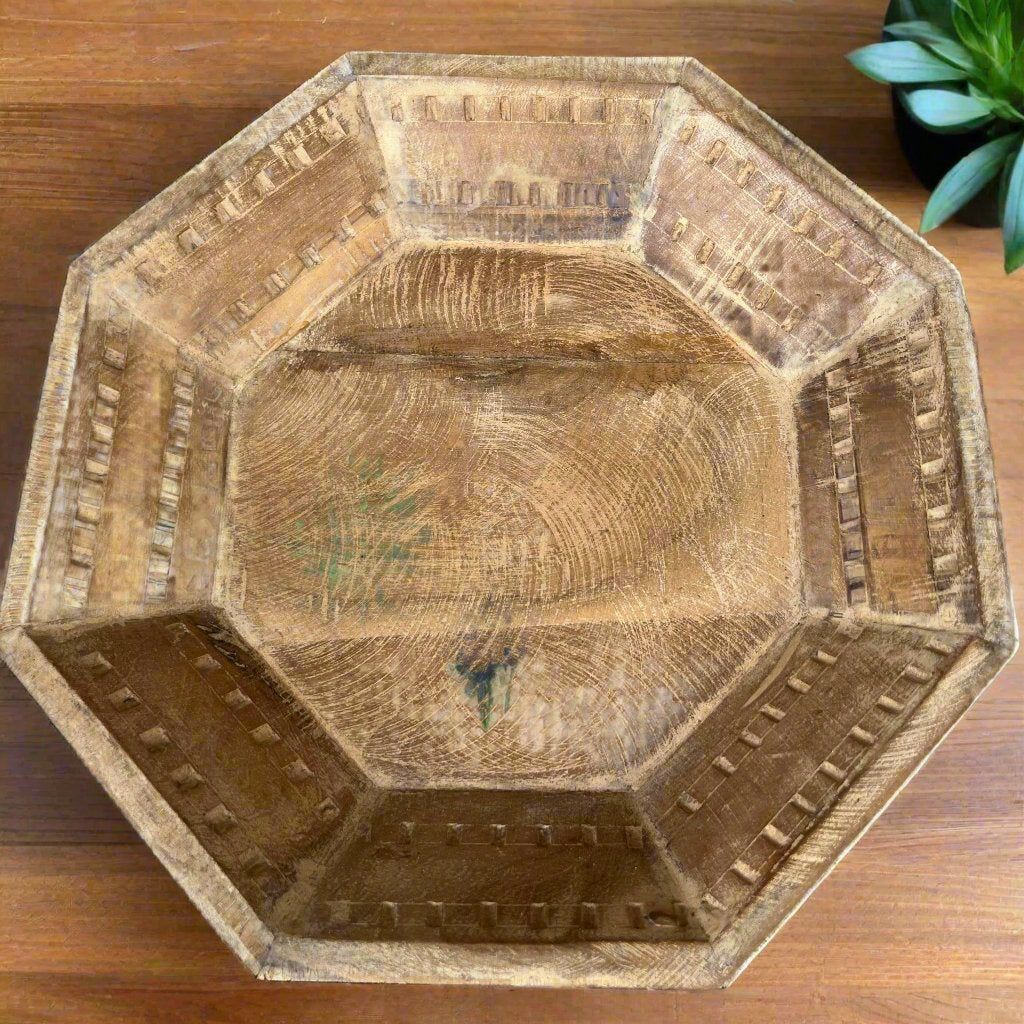 Wooden Octagonal Tray
