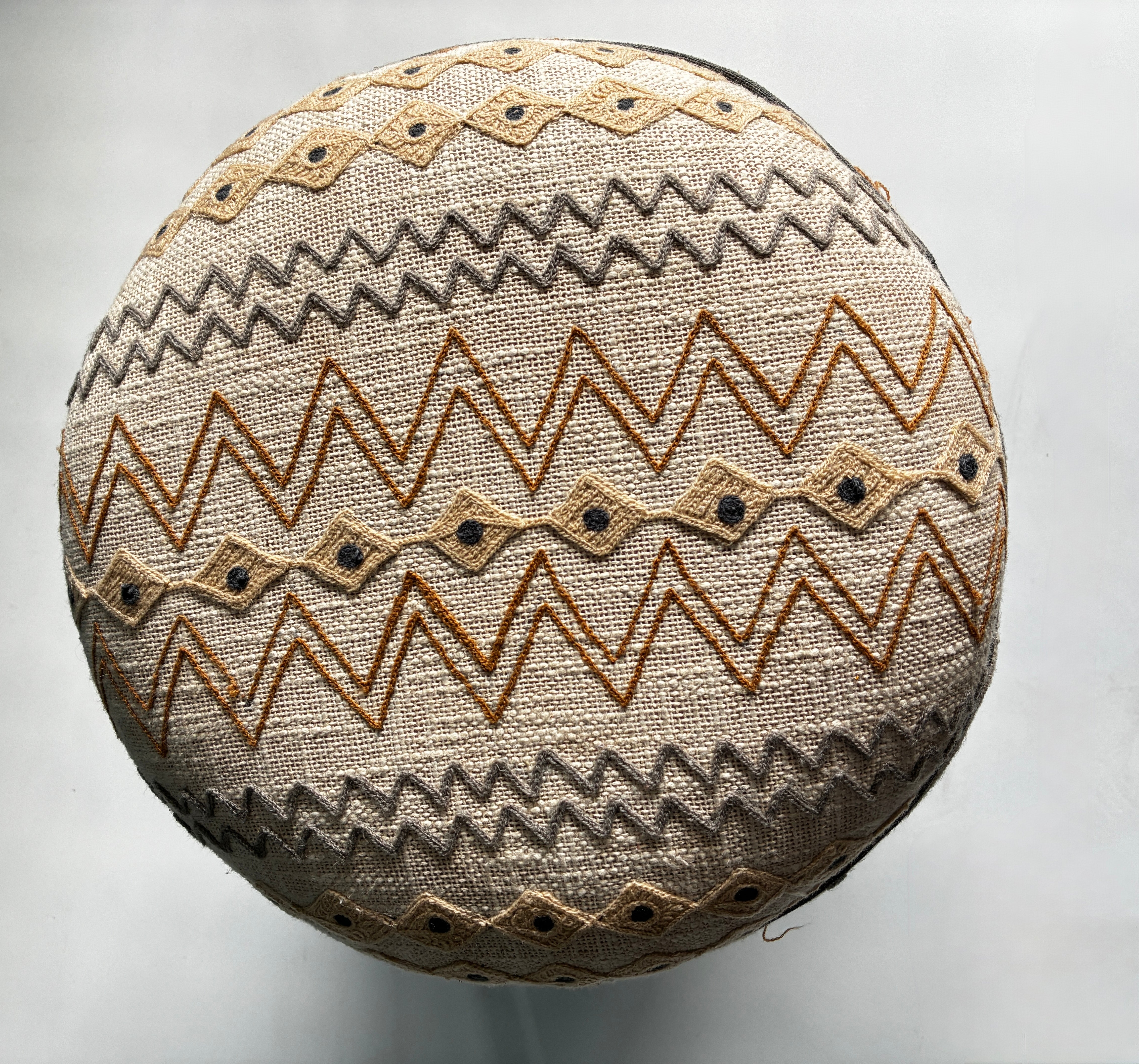 Embroidered Ottoman Available Online Only