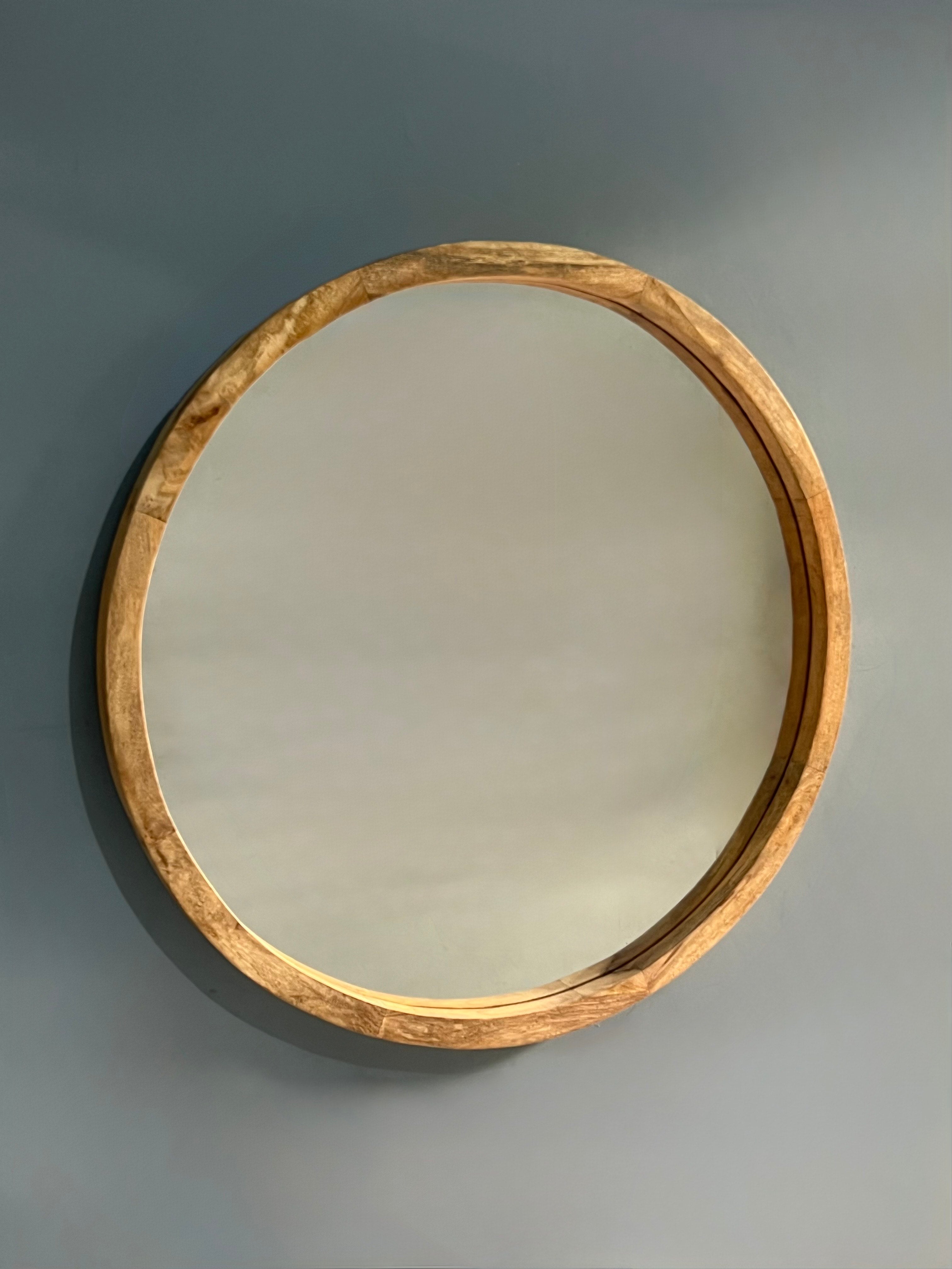 Round wall mirror