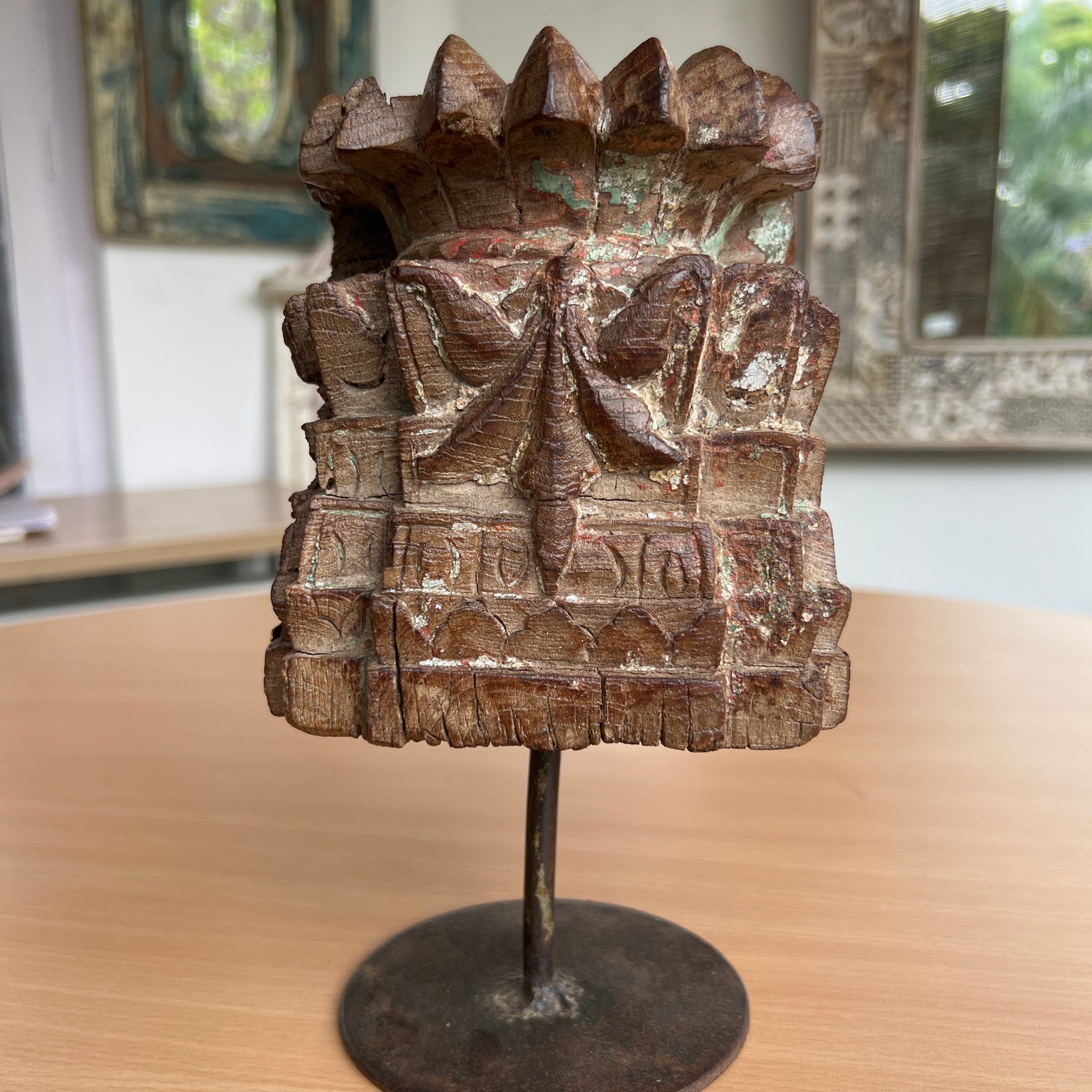 Carved Wood countertop accent